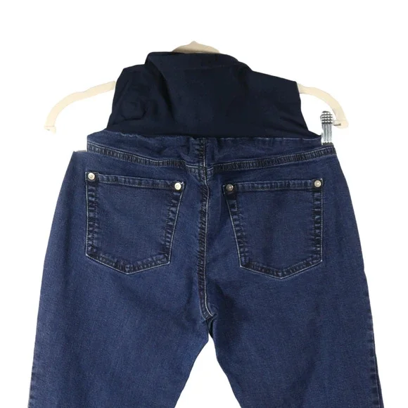 Indigo Blue Women's Denim Maternity Jeans Size Petite Small PS Secret Fit Belly - Picture 4 of 7